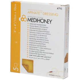 MEDIHONEY® antibakterieller Alginatverband 10 x 10 cm