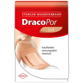 DracoPor Soft hautfarben 5 cm x 7,2 cm steril