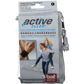 BORT ActiveColor® Handgelenkbandage Gr. L schwarz