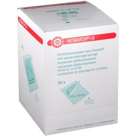 NOBA Nobatop® Vliesstoffkompresse steril 10 cm x 10 cm P2 50 Stück