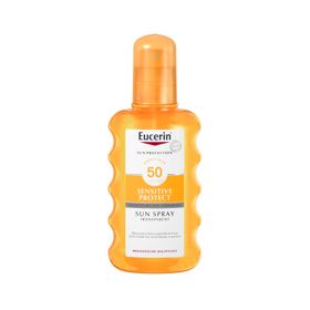 Eucerin Sun Sensitive Protect Spray Transparent LSF 50 – Sonnenschutzspray für empfindliche und zu Akne neigende Haut & Schutz vor sonnenbedingten Hautschäden