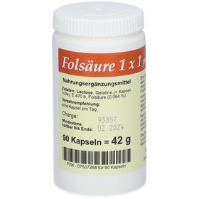 Folsäure 1x 1 pro Tag