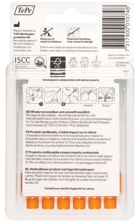 TePe Interdentalbürsten 0,45 - 0,7 mm orange