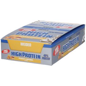 Weider 40 % High Protein Low Carb, Erdnuss-Karamell, Riegel