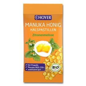 Hoyer Manukahonig MGO 150+ active Halspastillen