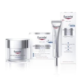 Eucerin® Hyaluron-Filler Tagespflege für trockene Haut + Eucerin® HYALURON-FILLER Augenpflege