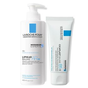 La Roche Posay Cicaplast Baume B5+: Reparierende Creme für geschädigte und irritierte Haut + Lipikar Baume AP+M Körperbalsam