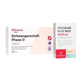 Redcare Schwangerschaft Phase 0 + Folsäure Plus Men