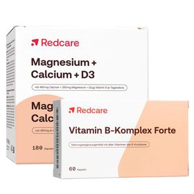 Redcare Magnesium + Calcium + D3 + Vitamin B-Komplex Forte