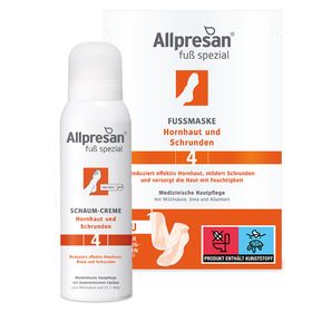 Allpresan® Fuß spezial Original Schaum Creme Nr. 4 Hornhaut und Schrunden 125 ml + Allpresan® FUSSMASKE Hornhaut und Schrunden