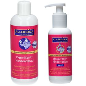 DERMIFANT® Kinderölbad und ALLERGIKA® Dermifant® Kinderlotion Akut