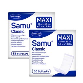 Samu Classic Maxi Wöchnerinnen-Vorlagen Wochenbettbinden Einlagen für die Zeit nach der Geburt