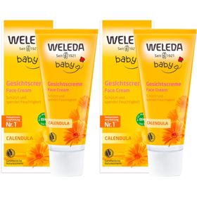 Weleda Baby Gesichtscreme Calendula - pflegt & schützt empfindliche Babyhaut, spendet Feuchtigkeit