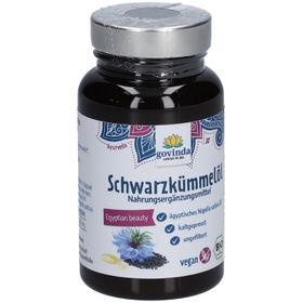 Govinda Schwarzkümmelöl Kapseln – Ägyptisches Nigella Sativa Öl