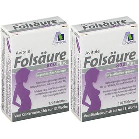 Avitale Folsäure 800 Plus B12 + Jod