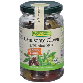 Rapunzel Oliven gemischt mit Kräutern, ohne Stein geölt