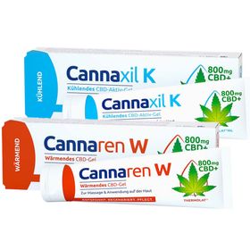 Cannaren W Wärmendes CBD-Gel + Cannaxil K Kühlendes CBD-Gel