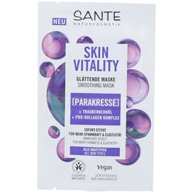 SANTE® Skin Vitality Glättende Maske Parakresse & Traubenkernöl