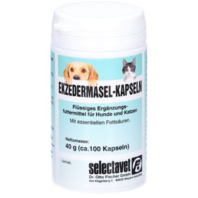 Selectavet Ekzermasel-Kapseln Ergänzungsfutter für Hunde und Katzen