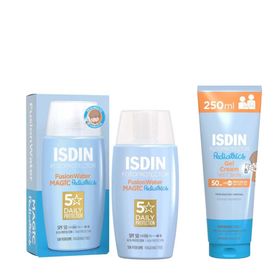 ISDIN Pediatrics FusionWater Magic LSF50 + ISDIN Pediatrics Gel Cream LSF50 Set