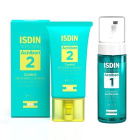 ISDIN ACNIBEN® klärender Reinigungsschaum + ISDIN ACNIBEN® mattierende Gel Creme Set