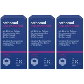 Orthomol Pro metabol - enthält eine Kombination ausgewählter Darmsymbionten und Zink - Kapseln