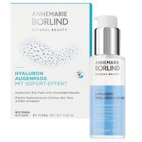 ANNEMARIE BÖRLIND 2-PHASEN HYALURON-SHAKE + ANNEMARIE BÖRLIND Hyaluron Augenpads