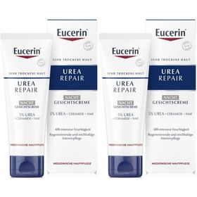 Eucerin Urea Repair Nacht Gesichtscreme 5% – Intensive Gesichtspflege bei trockener bis sehr trockener und spannender Haut