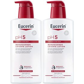 Eucerin pH5 Leichte Textur Lotion – pflegt empfindliche, normale bis trockene Haut & macht die Haut widerstandsfähiger