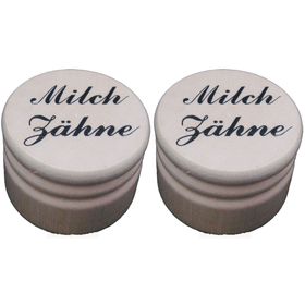 Milchzahn Dose Holz 3,5 cm