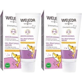 Weleda Junior-Zahngel mit Fluorid, Kinder 6-12 Jahre, Schützt vor Karies, stärkt den Zahnschmelz