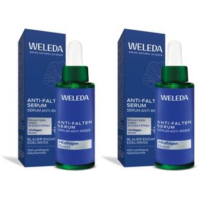 Weleda Anti-Falten Serum Blauer Enzian & Edelweiss - reduziert tiefe Falten & strafft die Haut