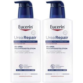 Eucerin UreaRepair PLUS Lotion 5% mit beruhigendem Duft – 48h intensive Pflege für trockene bis sehr trockene Haut