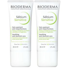 BIODERMA Sébium Sensitive Beruhigende, feuchtigkeitsspendende Anti-Unreinheiten-Creme