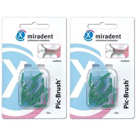 miradent Pic-Brush® Ersatz-Interdentalbürsten grün medium 2,2 mm