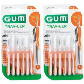 GUM® Trav-Ler® Interdentalbürsten 0,9 mm Orange