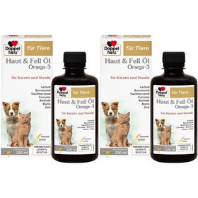 Doppelherz für Tiere Haut & Fell Öl Omega-3 für Katzen und Hunde
