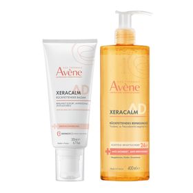 Avène XERACALM A.D Rückfettender Balsam + XeraCalm A.D Reinigungsöl - gegen Juckreiz und zur Pflege von Neurodermitis