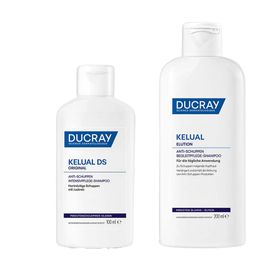  DUCRAY KELUAL DS ORIGINAL Anti-Schuppen Intensivpflege-Shampoo + DUCRAY KELUAL ELUTION Anti-Schuppen Begleitpflege-Shampoo