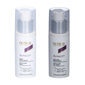 Noreva® Alphacid+ Revitalisierende Tagescreme + NOREVA Alphacid+ Serum für Hauterneuerung und Glättung