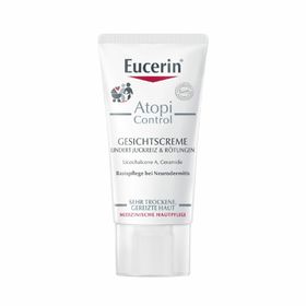 Eucerin® AtopiControl Gesichtscreme – Feuchtigkeitsspendende Pflege für trockene Gesichtshaut + Aquaphor Protect & Repair Salbe 7ml GRATIS