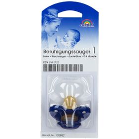 Baby-Frank® Sauger in Kirschform klein gr.Scheibe dunkelblau