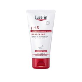 Eucerin® pH5 Handcreme – pflegt empfindliche, trockene und strapazierte Haut & stärkt die natürliche Schutzfunktion + Aquaphor Protect & Repair Salbe 7ml GRATIS