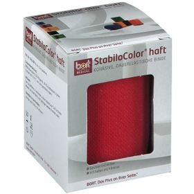 BORT StabiloColor® haft Binde 8 cm rot