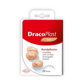 Dracoplast Soft Rundpflaster hautfarben 2,2 cm