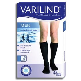 VARILIND® Men Kniestrümpfe 180 DEN anthrazit Gr. L (42,5-45)