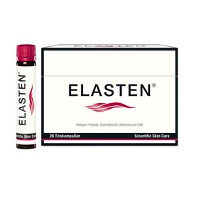 ELASTEN® Kollagen Trinkampullen für schöne Haut – das studiengeprüfte Original, mit Acerola, Vitamin C, Zink, Biotin
