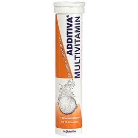 ADDITIVA® Multivitamin Brausetabletten Orangen-Geschmack