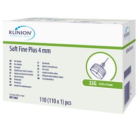 KLINION® Soft Fine Plus Pen-Nadeln 4 mm 32 G 0,23 mm