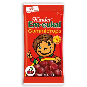 Kinder Em-eukal® Gummidrops Wildkirsche zuckerhaltig